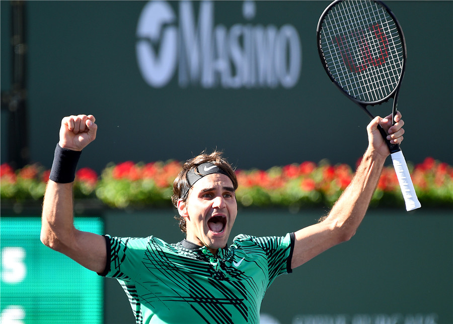 Federer defeats Wawrinka for historic Indian Wells title