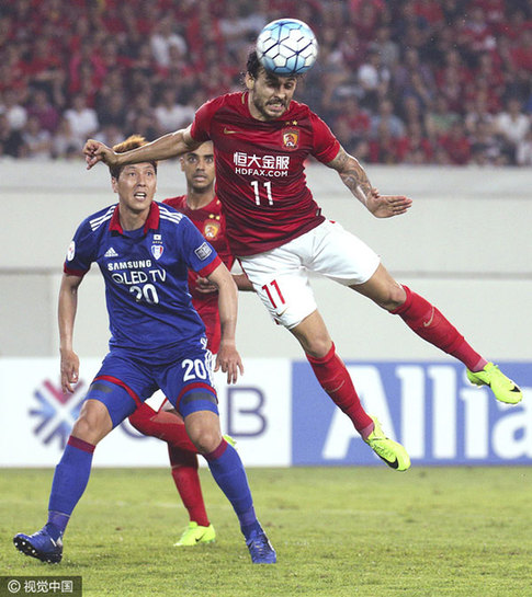 Guangzhou, Jiangsu reach final 16 of AFC Champions League