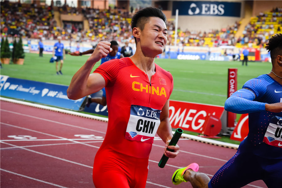 China claims shock victory in 4x100m relay at Diamond League Monaco meet