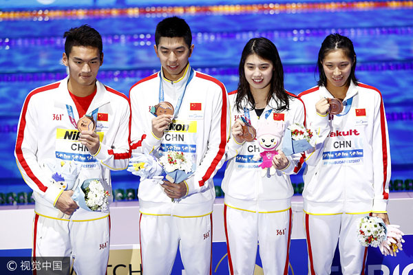 Team China showcases talents in mixed events at Worlds