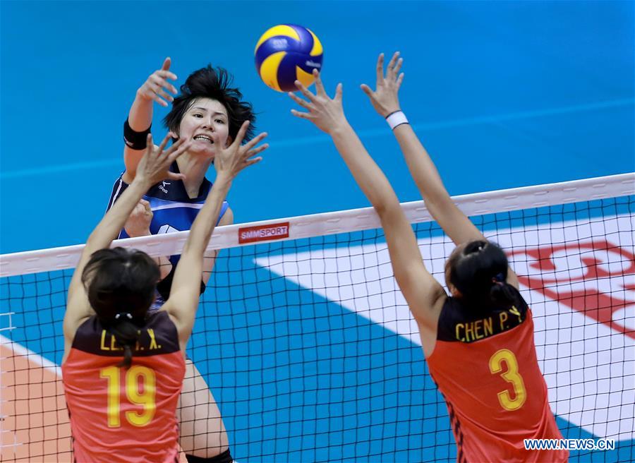 Japan beats China 3-0 in 2017 Asian Women's Volleyball Championship