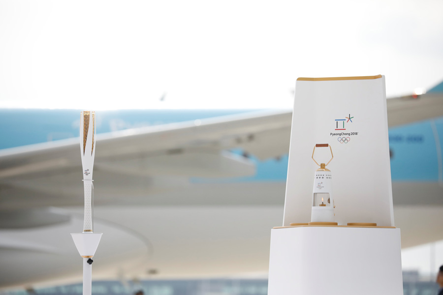 Olympic flame arrives in South Korea for 2018 Winter Games