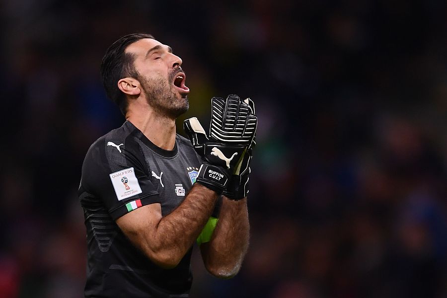 Buffon bids teary farewell as misfiring Italy fail to reach World Cup for the first time in 60 years