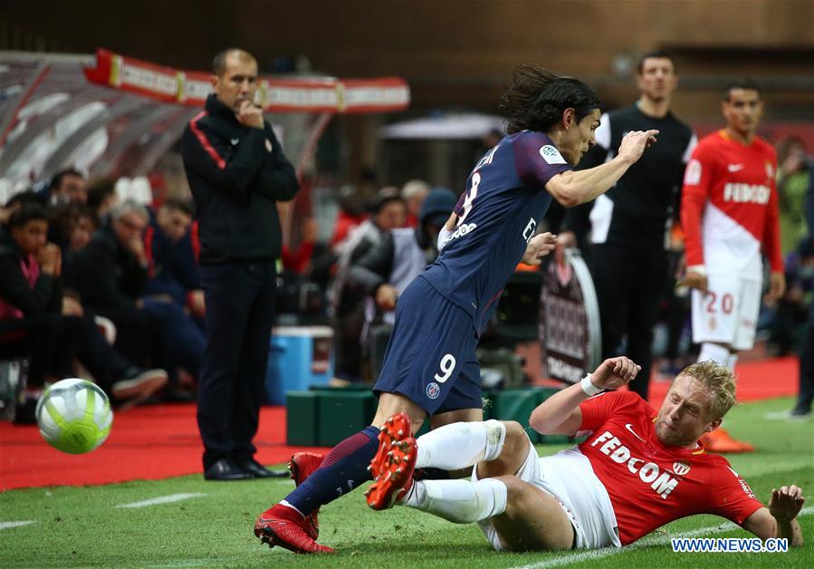 Paris defeats Monaco 2-1 during French Ligue 1 football match