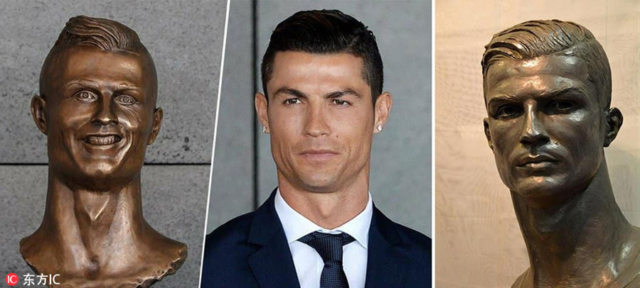 New Cristiano Ronaldo bust revealed