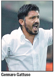 Gattuso handed helm in Milan