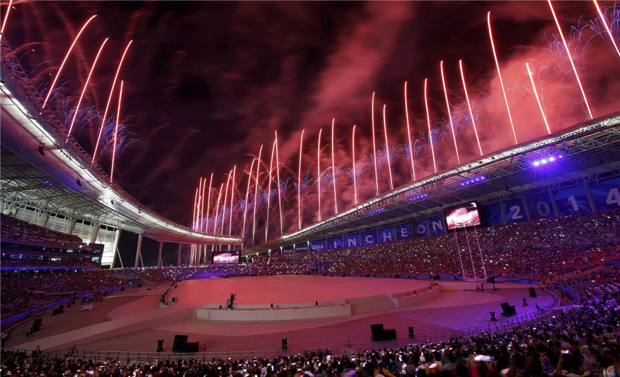 Hightlights from Incheon Asian Games opening ceremony