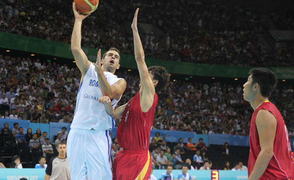 Romania rout China in basketball at Universiade