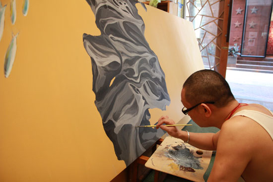 Oil painting village in Shenzhen
