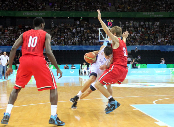 Serbia beats Canada to defend basketball title