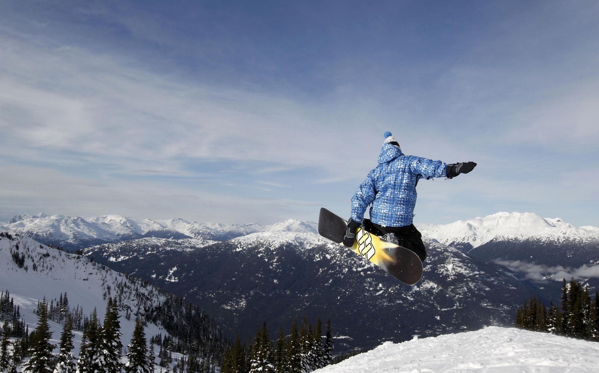 Skiing mountain snapshots