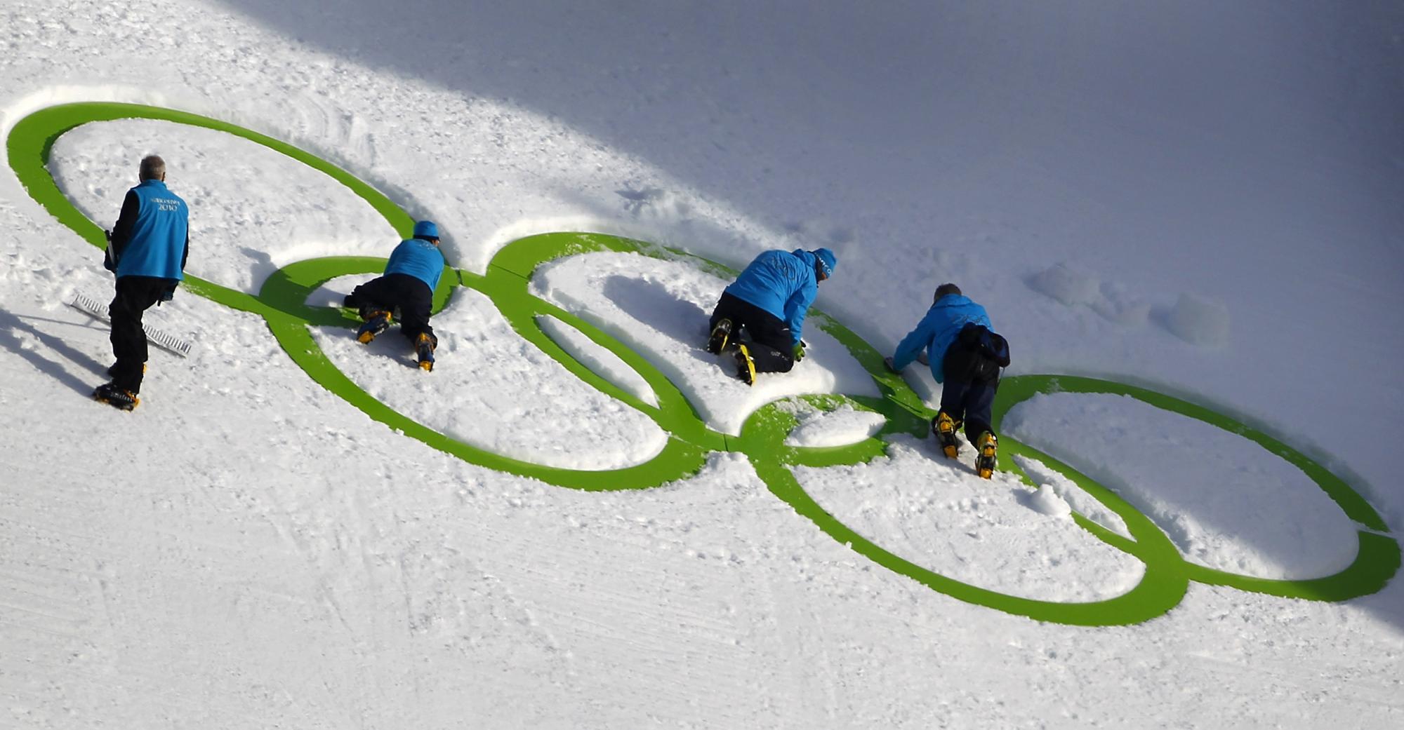 Skiing mountain snapshots