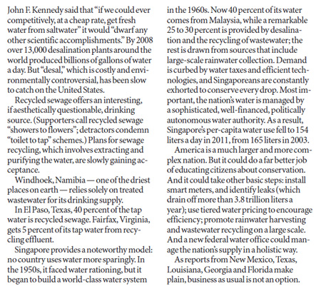 Forecasting a drier future