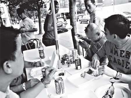 In a far port, flavors of home