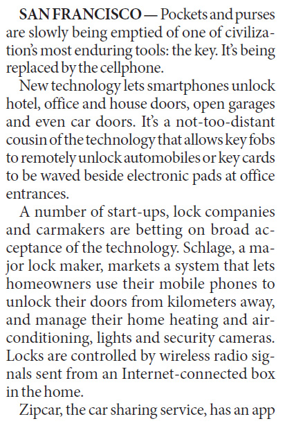 An app to replace the keys
