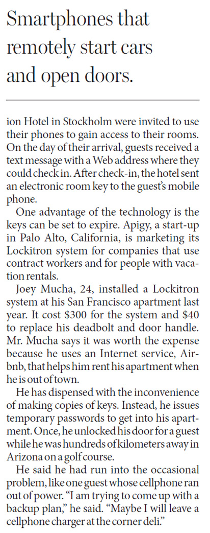 An app to replace the keys
