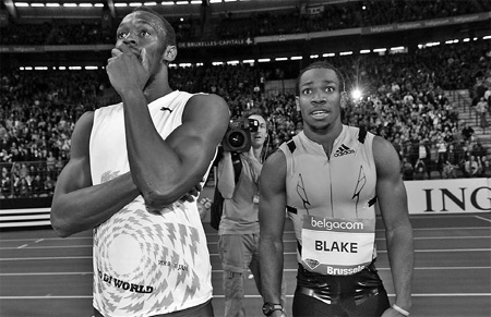 Bolt and Blake scorch the track in Brussels