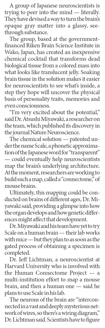 Chemicals that show the mind's mechanics