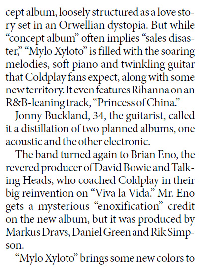 Coldplay sells albums like it's 1999
