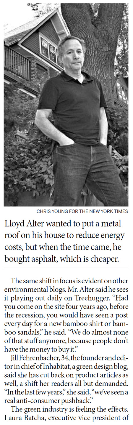 Save money? Yes. Save the planet? Not in this economic downturn.