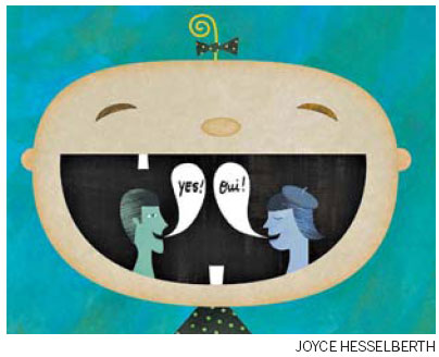 Infants' brains thrive In a bilingual world