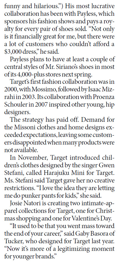 The allure of cheap chic