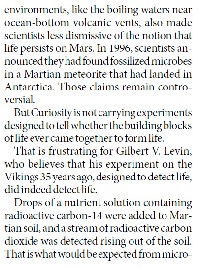 Life on Earth, by way of Mars