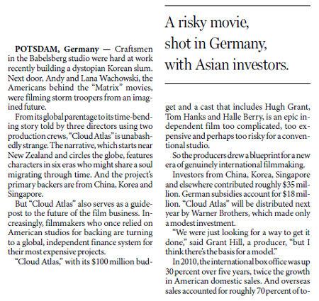 Producers take a global path to finance a film
