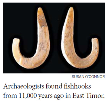 Traces of ancient anglers