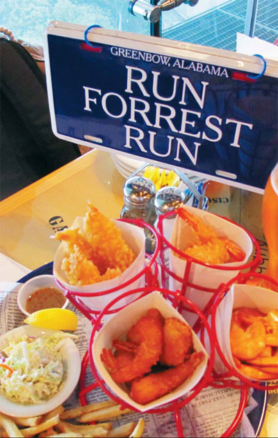 Shrimp haul on the hill