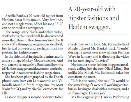 For rapper, street meets chic in music and clothes