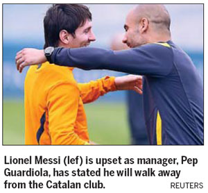 Messi too 'emotional' to watch Pep say farewel