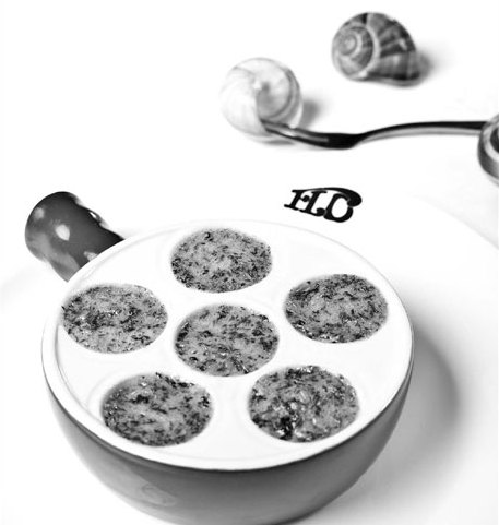baked snails,   favorite and one of flo"s signature dishes.