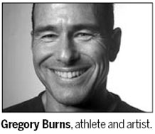 When a sportsman turns to the canvas