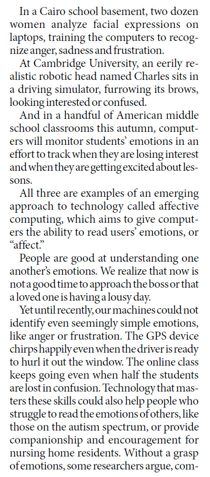 Someday, computers may understand your emotions