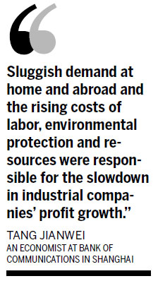 Industrial companies post lower profit growth figures