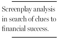 Statistics help script a hit film