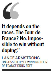 Winning without doping was impossible - Armstrong