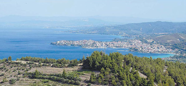 Blue sky, blue sea