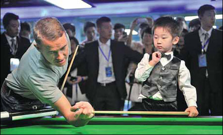 Pint-sized snooker prodigy