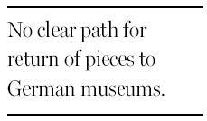 Nazi law impedes recovery of art