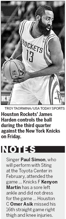 'Huge relief' for Harden to help Houston end skid