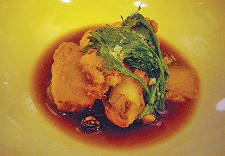 A hidden French bistro draws inspiration from Japanese seafood