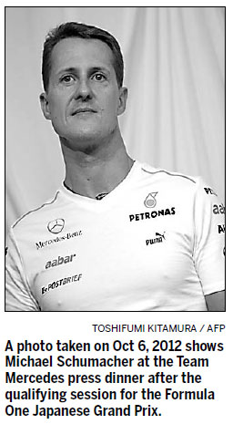 Cautious optimism over Schumacher 'showing progress'