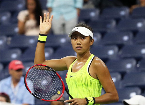 China's Zhang Shuai advances to third round at US Open