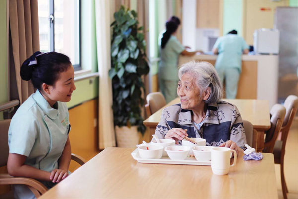 Seniors go to day-care nursing home every day