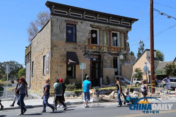 美加州纳帕地震发生在地震活跃带上