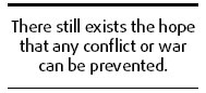 Peace hopes amid war threat in the Peninsula