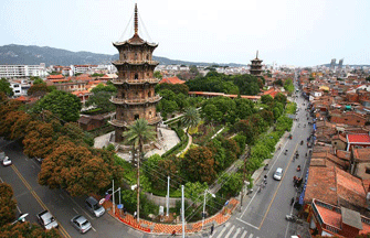 Evening scenery of Shuangbai county, Yunnan