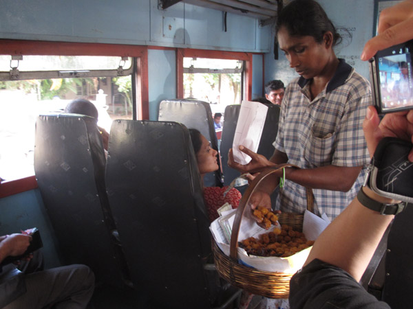 Relaxing train experience in Sri Lanka